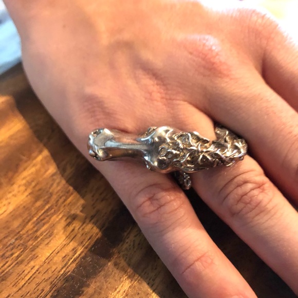 Vintage sterling horse ring